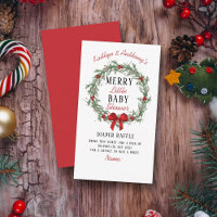 Joyeux petit Baby shower de Noël Déchets Raffle