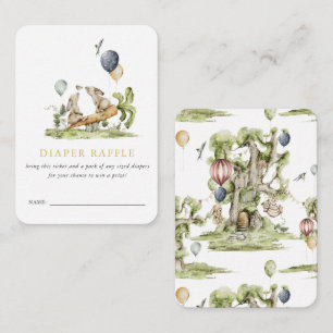 Carte D'accompagnement Jumeaux   Raffle de couche de lapin de printemps