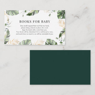 Carte D'accompagnement Jungle Girl Baby shower Livres pour bébé