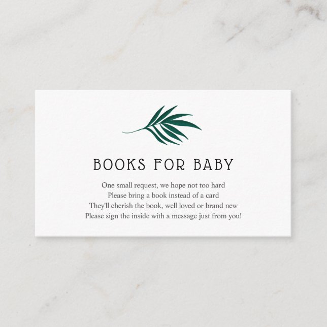 Carte D'accompagnement Jungle Livres pour Baby insert card (Devant)