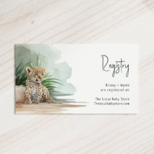 Carte D'accompagnement Jungle Safari Animaux Baby Registry