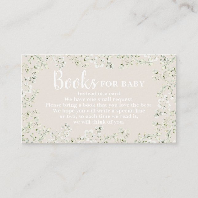 Carte D'accompagnement Jusqu'aux livres de Baby shower Clouds pour Baby C (Devant)