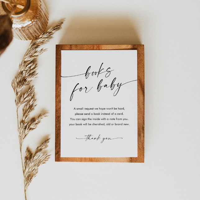 Carte D'accompagnement KAIA Minimalist Baby Book Demande (Créateur téléchargé)