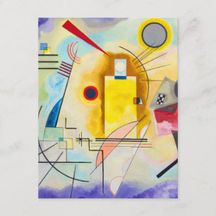 Carte D'accompagnement Kandinsky jaune-rouge-bleu