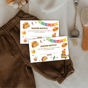 Carte D'accompagnement Kawaii Rustic Taco Diaper Baby shower