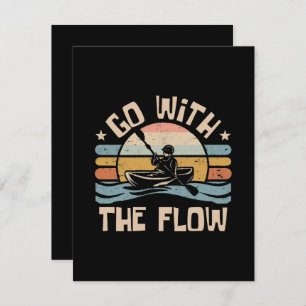 Carte D'accompagnement kayak-drôle