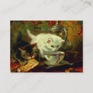 Carte D'accompagnement Kittens Tea Party