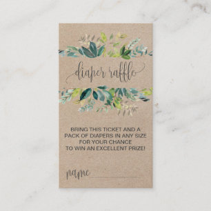 Carte D'accompagnement Kraft Foliage Brochure Insérés