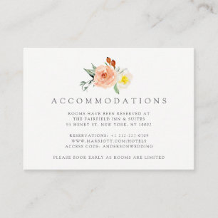 Carte D'accompagnement La collection de Mariages Spring Blossoms