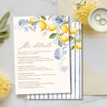 La Dolce Vita Lemon Citrus détails de mariage