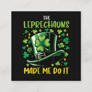 Carte D'accompagnement La fête de la Saint-Patrick les lutins m'ont fait