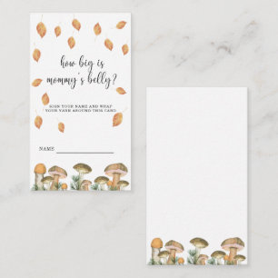 Carte D'accompagnement La flore des champignons - quelle est la taille du