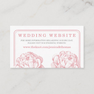 Carte D'accompagnement La jolie collection de Mariages floraux Peony