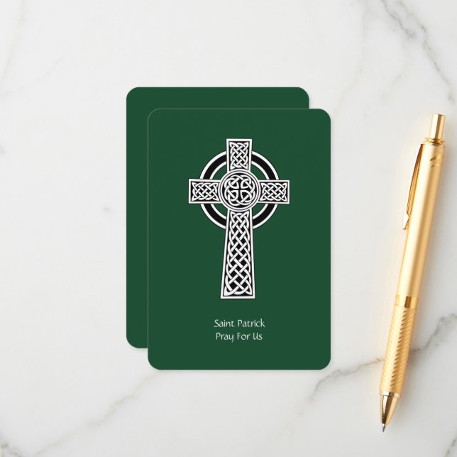 Carte D'accompagnement La Lorica de la prière de Saint Patrick (modifiée) (Devant/Arrière en situation)