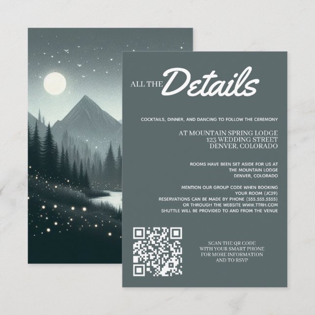 Carte D'accompagnement La magie des montagnes (Devant / Derrière)