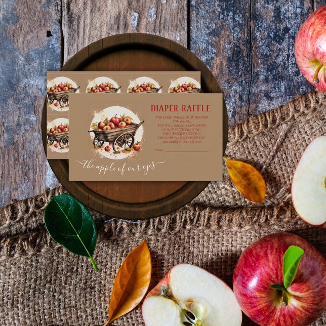 Carte D'accompagnement La Pomme De Notre Baby shower Oeil (Créateur téléchargé)