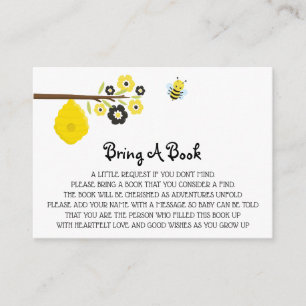 Carte D'accompagnement La ruche mignonne d'abeille de baby shower