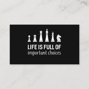 Carte D'accompagnement La Vie Est Pleine De Choix Importants, Amateur D'É