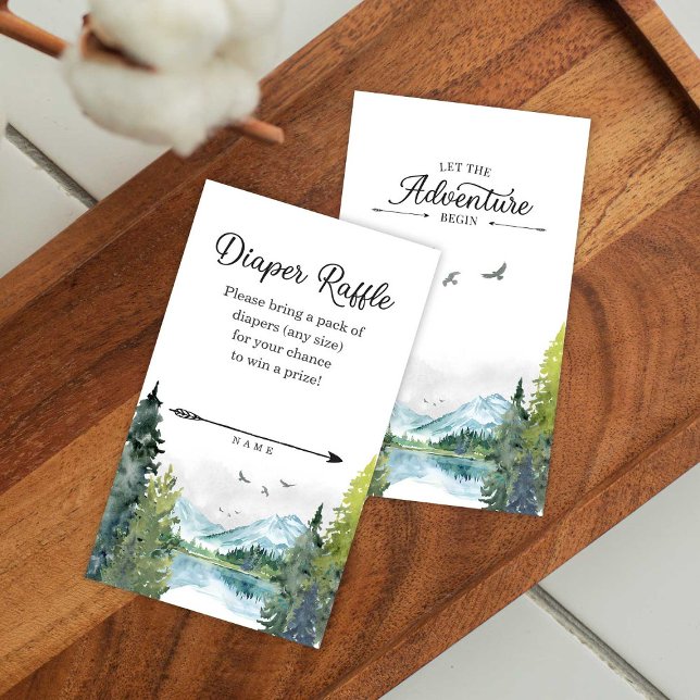 Carte D'accompagnement Laisser L'Aventure Commencer Baby shower Déchets R (Créateur téléchargé)