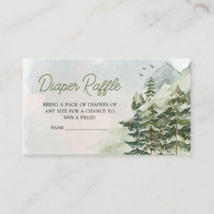 Carte D'accompagnement Laisser l'aventure commencer Woodland Diaper Raffl