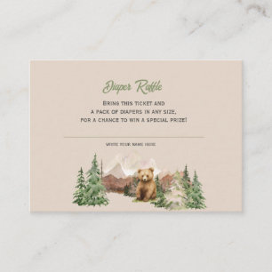 Carte D'accompagnement Laissez l'aventure commencer le Baby shower Mounta