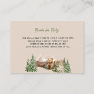 Carte D'accompagnement Laissez l'aventure commencer le Baby shower Mounta