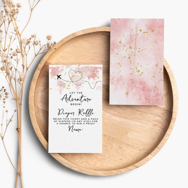 Carte D'accompagnement "Laissons Commencer L'Aventure !" Baby shower Cart (Créateur téléchargé)