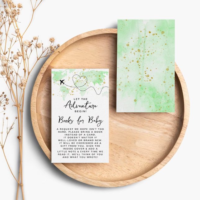 Carte D'accompagnement "Laissons Commencer L'Aventure !" Baby shower Cart (Créateur téléchargé)