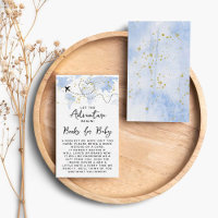 "Laissons Commencer L'Aventure !" Baby shower Cart
