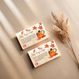 Carte D'accompagnement L'amour brasse automne nuptiale douche