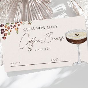 Carte D'accompagnement L'amour brasse le café Fête des mariées jeu