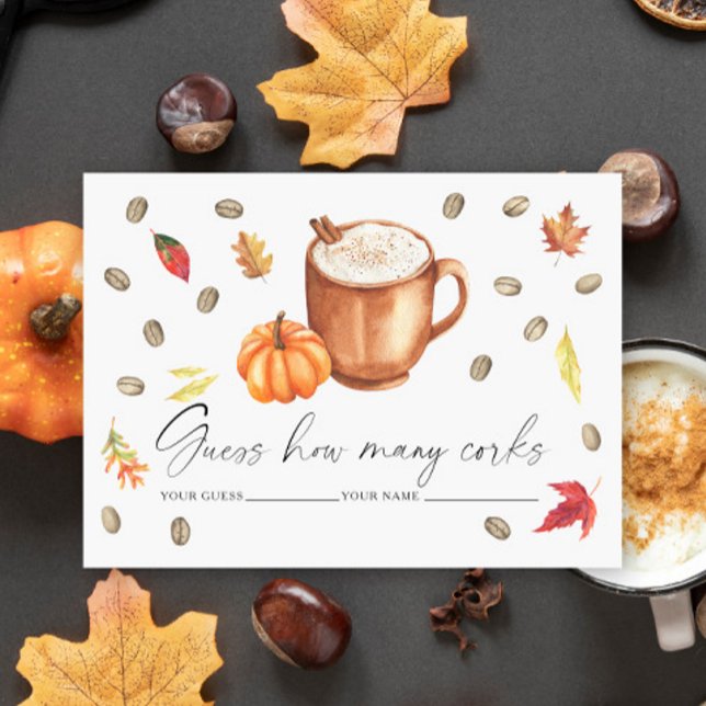 Carte D'accompagnement L'amour brasse le Citrouille Combien de bouchons j (Créateur téléchargé)