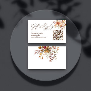 Carte D'accompagnement L'amour est à l'aube de l'automne nuptiale de douc