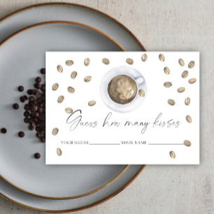 Carte D'accompagnement L'amour est en train de brasser Combien de baisers