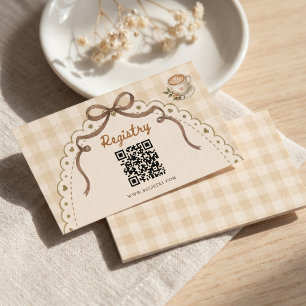 Carte D'accompagnement L'amour est en train de préparer du café Floral Vi