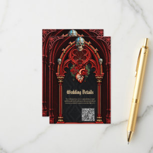 Carte D'accompagnement L'amour éternel à l'ombre des roses.