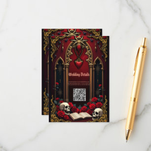 Carte D'accompagnement L'amour éternel dans l'ombre des ténèbres,