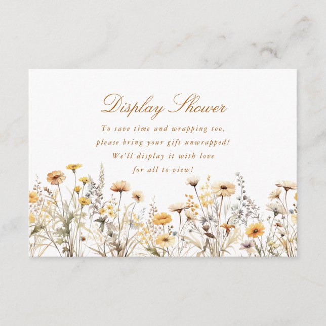 Carte D'accompagnement L'Amour Fleur sauvage Moderne Est En Fleur Afficha (Devant)