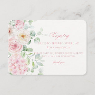 Carte D'accompagnement L'amour rose dans le registre de Fêtes des mariées