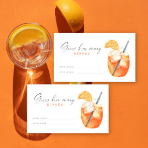 Carte D'accompagnement Lancement de la douche de mariée Devinez combien d