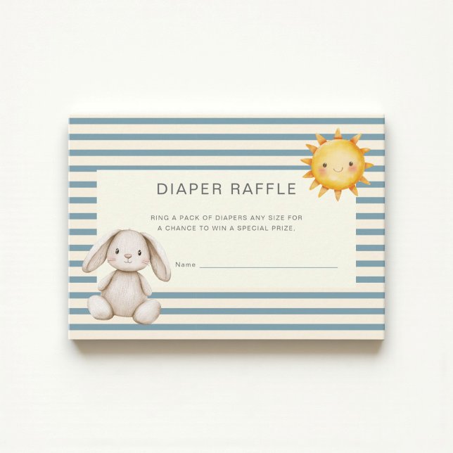Carte D'accompagnement Lapin à l'aquarelle Fête de bébé Shower Cadeau de  (Créateur téléchargé)