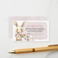 Lapin Baby shower fille Déchets Raffle
