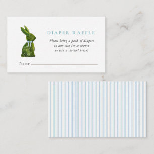 Carte D'accompagnement Lapin en topiaire mignon shower pour bébé garçon t