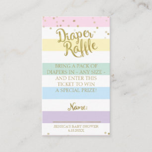 Carte D'accompagnement L'arc-en-ciel barre l'insertion de tombola de