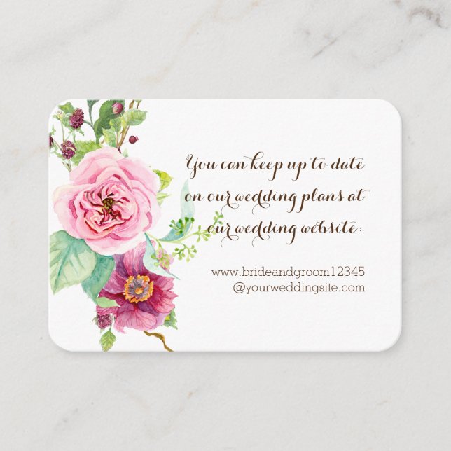 Carte D'accompagnement Laurel Olive Leaf Wreath Mariage Website Cards (Devant)