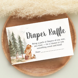 Carte D'accompagnement L'aventure Attend la Douche de la Forêt Diaper Tir