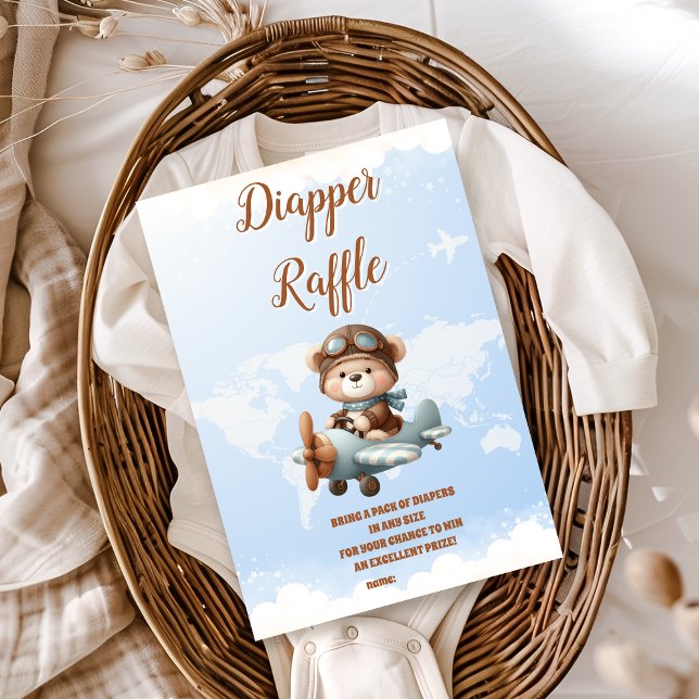 Carte D'accompagnement L'aventure de l'ours mignon commence le raffle Dia (Créateur téléchargé)