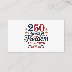 Carte D'accompagnement Le 250e anniversaire de l'Amérique