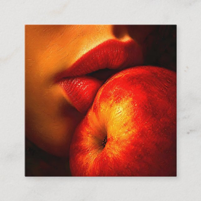 Carte D'accompagnement Le Baiser de Nectarine – Un Portrait Intime (Devant)