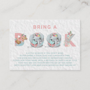 Carte D'accompagnement Le bébé doux mignon de lettres d'animal de *~*